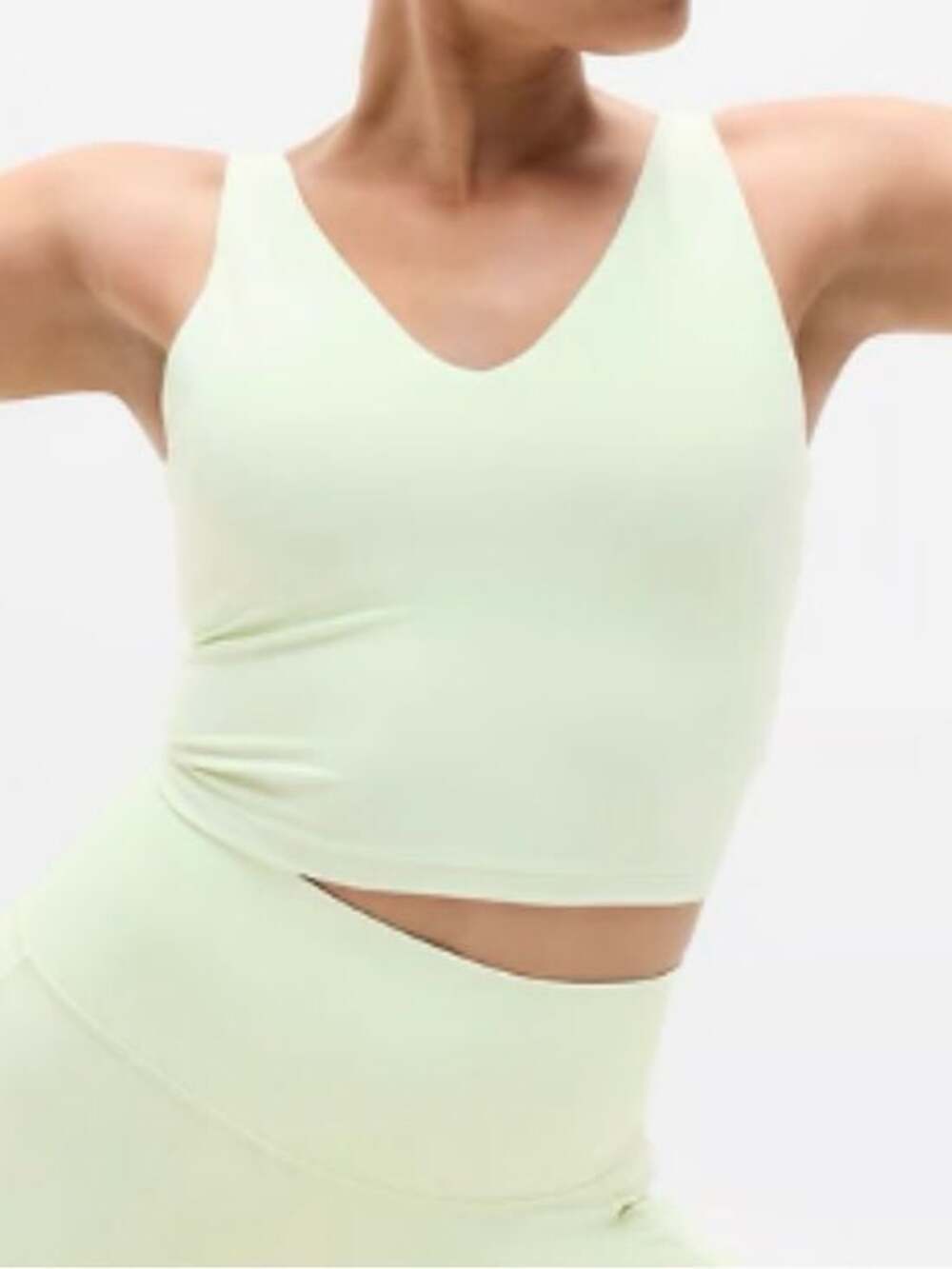 Athleta Pale Mint V-Neck Tank Top